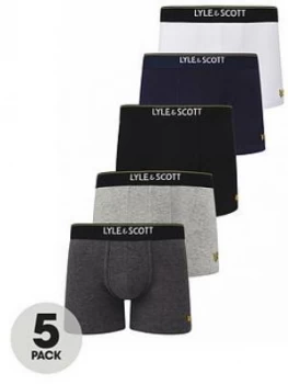 Lyle & Scott Jackson 5 Pack Trunk, Multi Size M Men