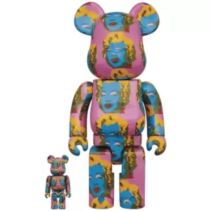 Medicom Andy Warhol's Marilyn Monroe 2 100 & 400 Bearbrick 2 Pack