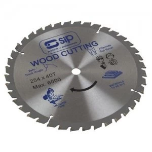 SIP 07773 10" 254 x 16mm TCT40 Circular Blade