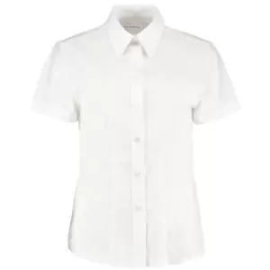 KK360 Short Sleeve White Ladies Oxford Shirt Size 10