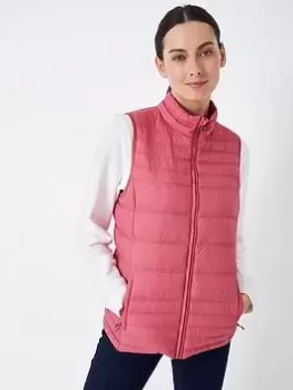 Crew Clothing Lightweight Gilet - Pink, Size 8, Women