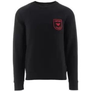 Emporio Armani Loungewear Black Crew Neck Sweatshirt