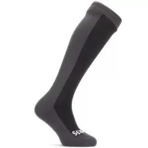 SealSkinz Waterproof Cold Weather Knee Length Socks Black/Grey XL