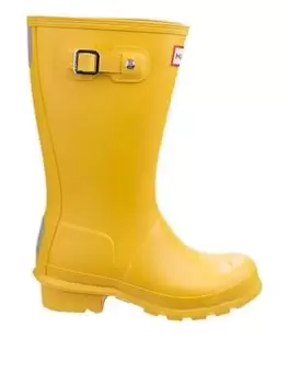 Hunter Hunter Original Kids Wellington Boots, Yellow, Size 9 Younger