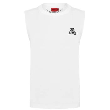 Hugo Boss Panda Logo Tank Top White Size L Men