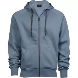 Tee Jays Mens Full Zip Hooded Sweatshirt (S) (Flint Stone)