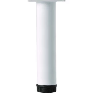 Wickes Round Furniture Leg - White 32 x 100mm