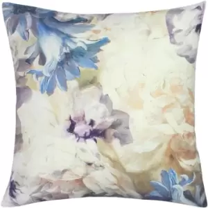 Linen House Lena Floral Botanic Print 100% Cotton Piped Cushion Cover, Multi, 45 x 45 Cm