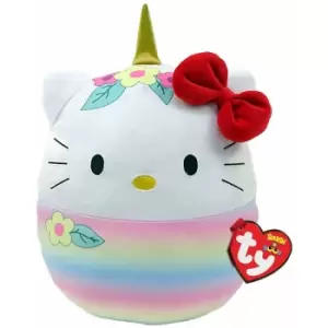 TY Hello Kitty (Flowers) Squish-a-Boo 10"