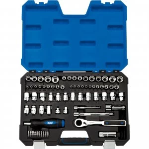 Draper Expert 71 Piece Combination Drive Hex and Go Through Socket Set Metric and Imperial 3/8"