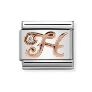 Nomination Classic Rose Gold Letter H Charm