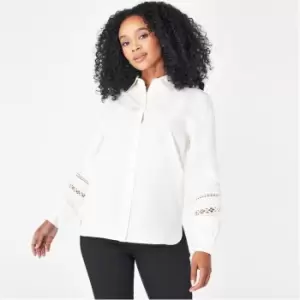 Biba Puff Sleeve Shirt - White