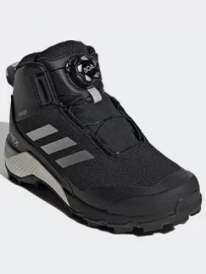 adidas Terrex Winter Mid Boa Hiking Shoes, Black/Silver, Size 11