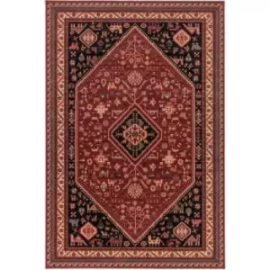 Mastercraft Kashqai Rug - 4364/301 - 67x275cm, Wool, Star - Red