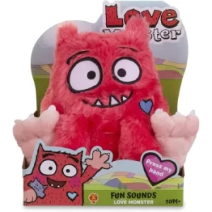 Love Monster Fun Sounds Soft Toy (Red)