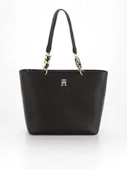 Tommy Hilfiger Monogram Tote Bag - Black