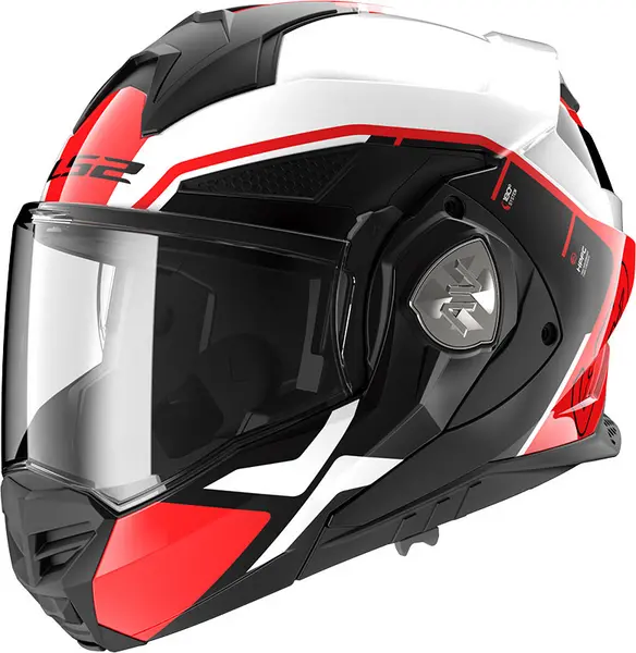 LS2 FF901 Advant X Metryk White Red Modular Helmet Size L