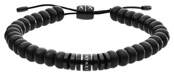 Armani Exchange AXG0056001 Mens Black Semi-Precious Stone Jewellery