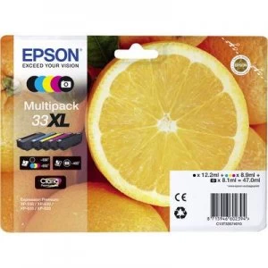 Epson Oranges 33XL Black And Colour Ink Cartridge