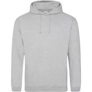 Awdis Unisex College Hooded Sweatshirt / Hoodie (4XL) (Heather Grey)