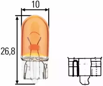 Bulb 8GP003594-541 by Hella - 10 Units