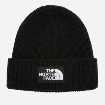 The North Face Logo Box Cuffed Beanie - TNF Black