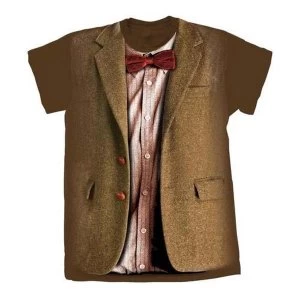 Doctor Who - 10th Doctor Stonehenge Womens Large T-Shirt - Brown