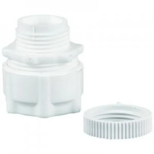 Wickes Corrugated Conduit Adaptor - White 20mm Pack of 2