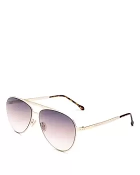 Isabel Marant Brow Bar Aviator Sunglasses, 62mm