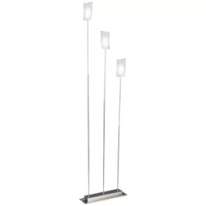 Linea Verdace Frost Multi Arm Floor Lamp Satin Nickel