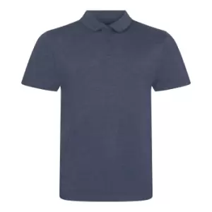 AWDis Mens Tri-Blend Polo Shirt (XXL) (Heather Sapphire)