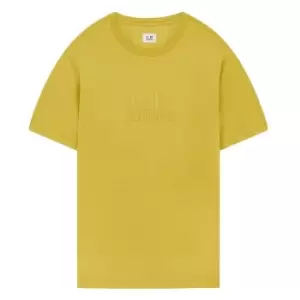 CP Company Tonal Logo T-Shirt - Gold