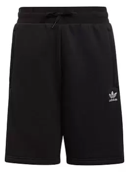 Boys, adidas Originals Junior Unisex Essentials Shorts - Black, Size 7-8 Years