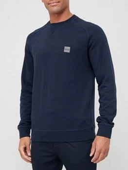 Hugo Boss Westart Crewneck Sweatshirt Navy Size S Men