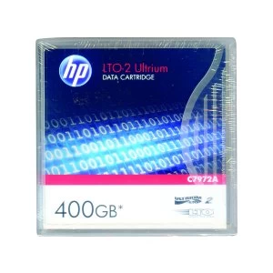 HP Ultrium LTO 2 400GB Data Cartridge C7972A