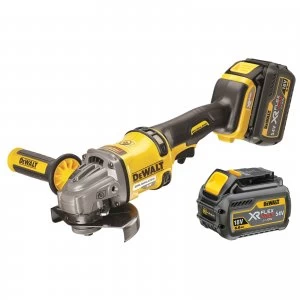 DEWALT DCG414 54v XR Cordless FLEXVOLT Angle Grinder 125mm 2 x 6ah Li-ion Charger Case