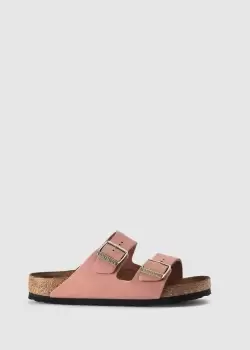 Birkenstock Womens Arizona Nubuck Leather Sandal In Old Rose