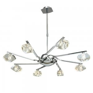 Ceiling Pendant 8 Light G9, Polished Chrome