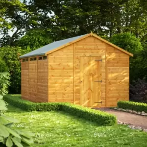 Power 12x10 Security Apex Shed