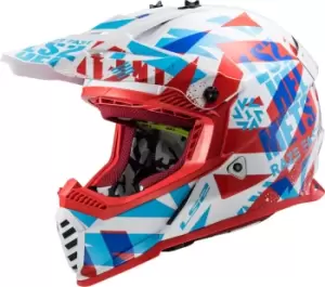 LS2 MX437 Fast Evo Mini Funky Red White S