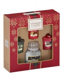 Yankee Candle Christmas Gift Set 3 Votive and Small Jar Scented Candle 275g