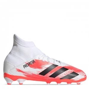 adidas Predator 20.3 MG Football Boots - White/Black