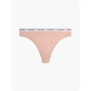 Calvin Klein Calvin Modern Cotton Lace Thong - Nude