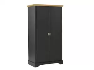 Seconique Toledo Grey and Oak 2 Door Double Wardrobe