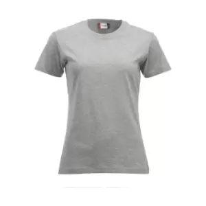 Clique Womens/Ladies New Classic Melange T-Shirt (XS) (Grey)