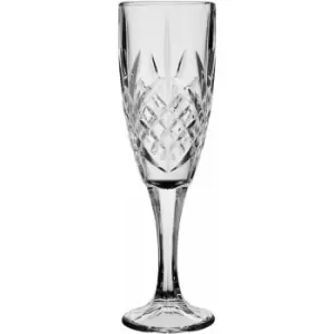 Premier Housewares Set of four Beaufort Crystal Champagne Flutes