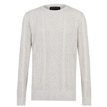 Howick Crosby Cable Knit Sweater - Cloud