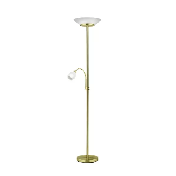 Gerry Modern 2 Light Mother & Child Lamp Brass Matt