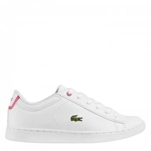 Lacoste Carnaby Junior Trainers - White/Pink