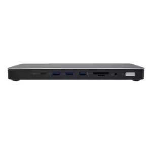 V7 DOCKTB4PT notebook dock/port replicator Wired Thunderbolt 4 Black Silver